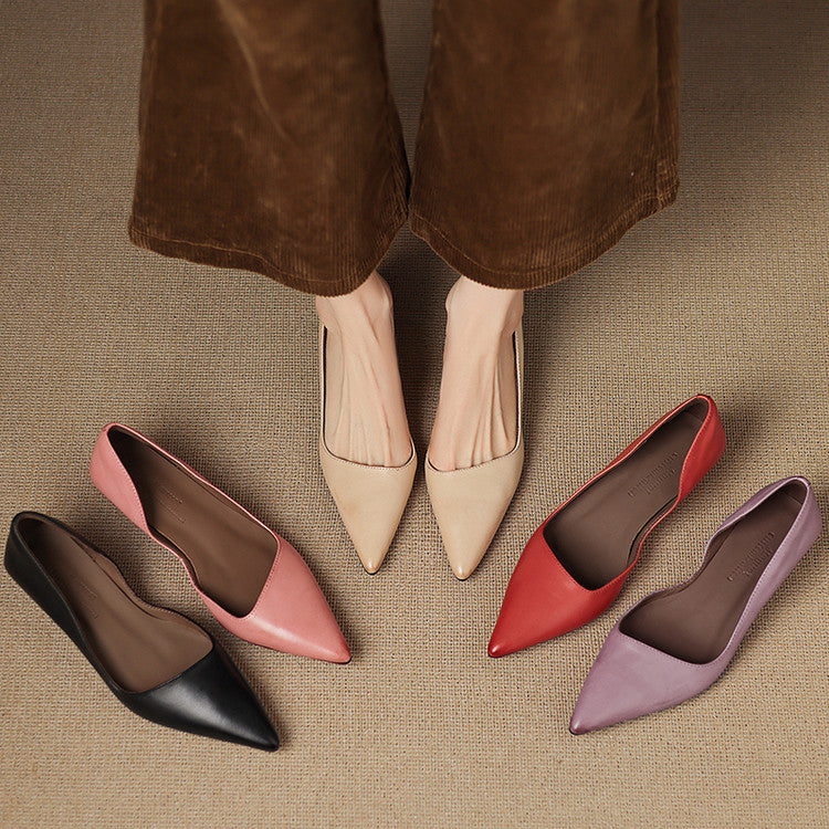 Vienna | Elegant Pointed Toe Kitten Heel Pumps