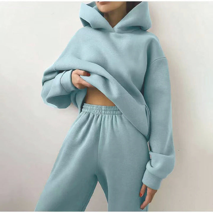 Carmen | Chic Cropped Hoodie Jogger Set Women