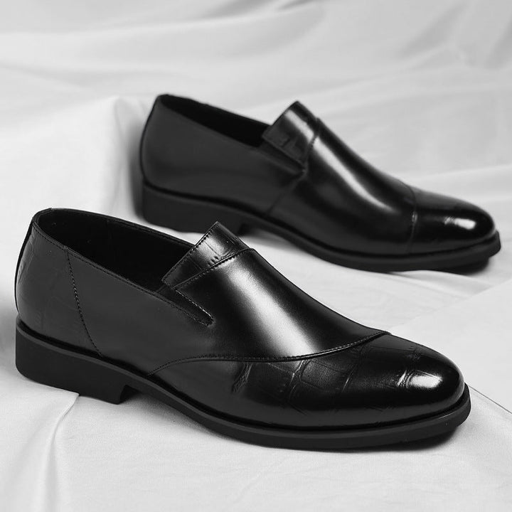 Nina | Sleek Premium Leather Slip-On Dress Loafers For Men