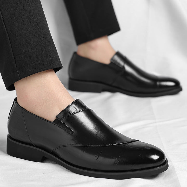 Nina | Sleek Premium Leather Slip-On Dress Loafers For Men