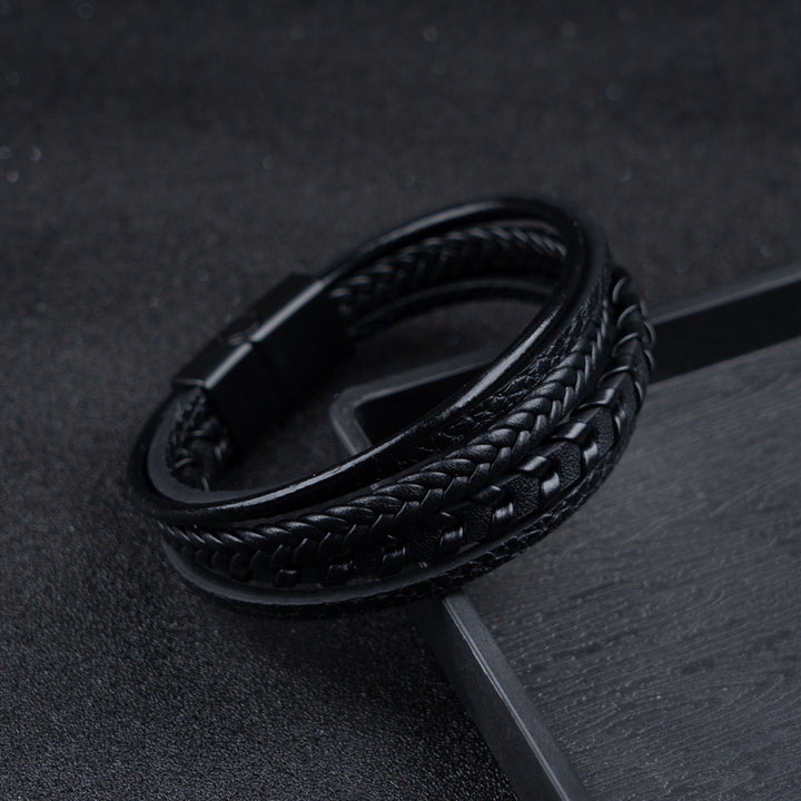 Ragnar | Stylish Multi-Strand Braided Leather Bracelet