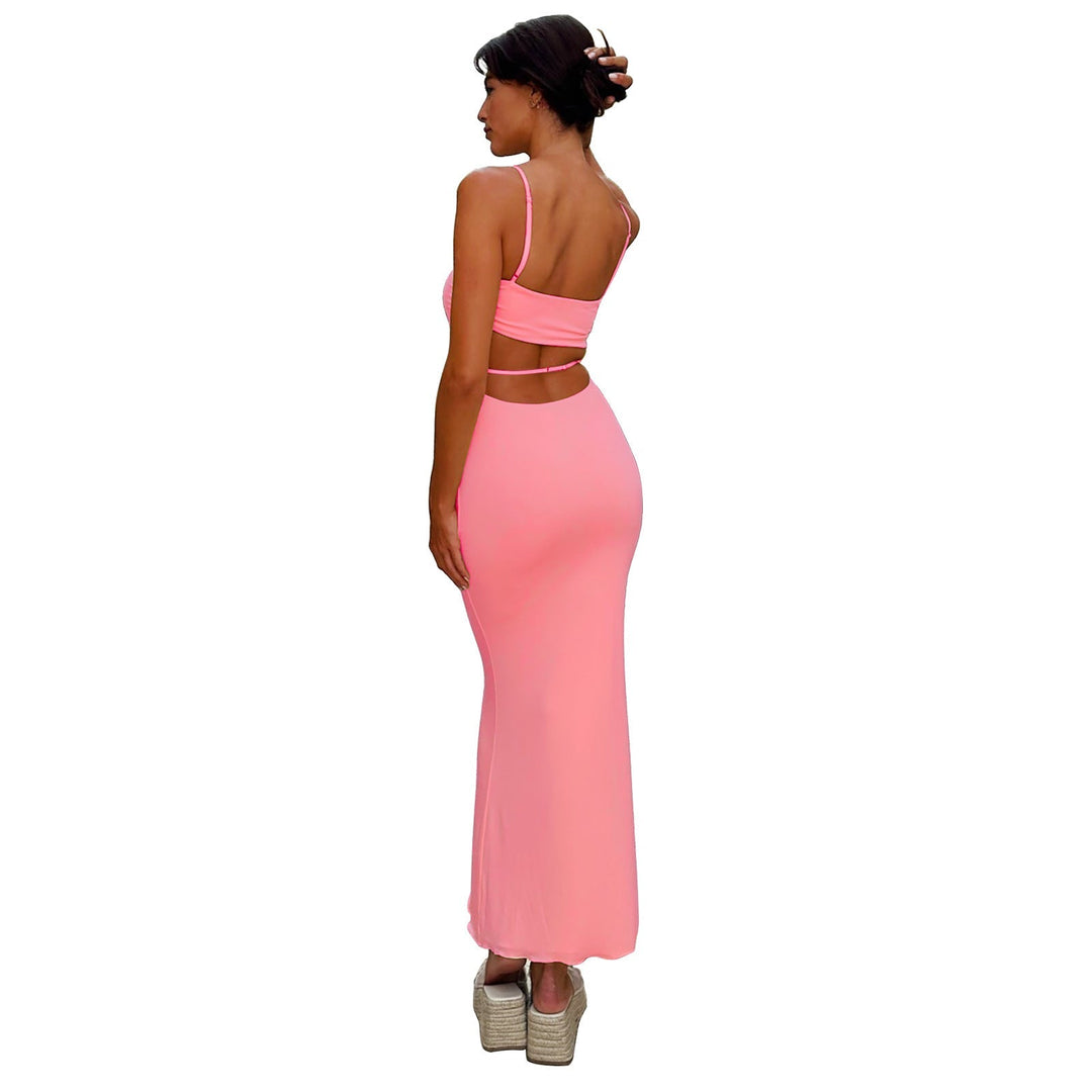 Sybil | Elegant Strapless Backless Maxi Gown