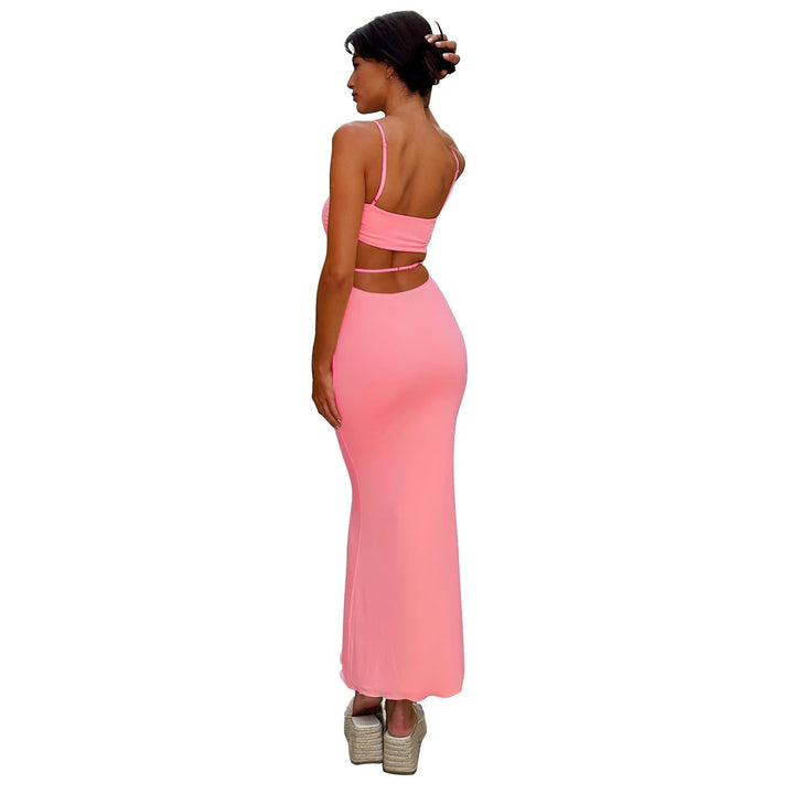 Sybil | Elegant Strapless Backless Maxi Gown