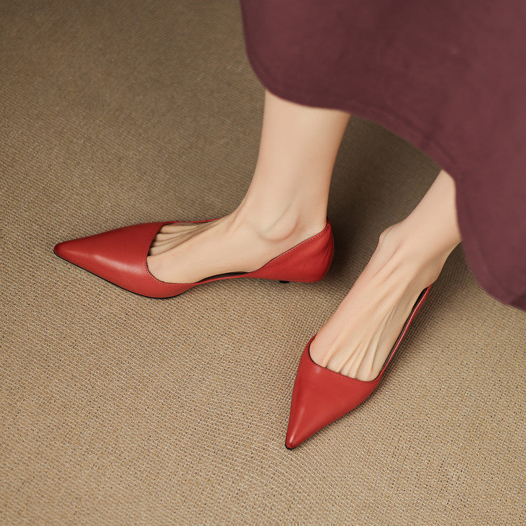 Vienna | Elegant Pointed Toe Kitten Heel Pumps