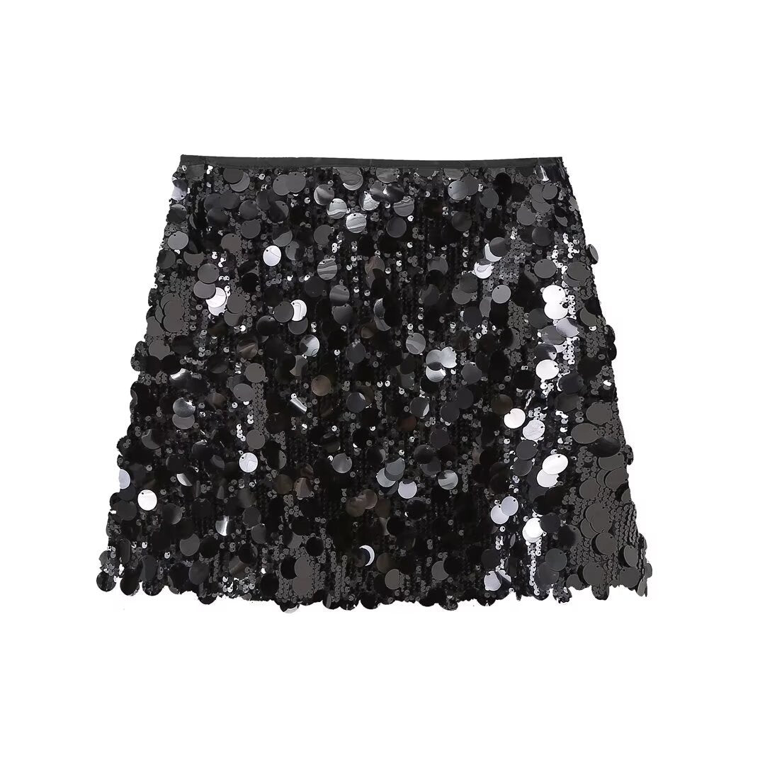 Millie | Elegant Sequin Mini Skirt