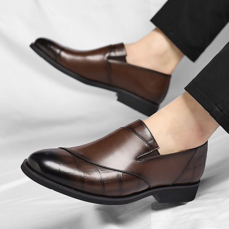 Nina | Sleek Premium Leather Slip-On Dress Loafers For Men