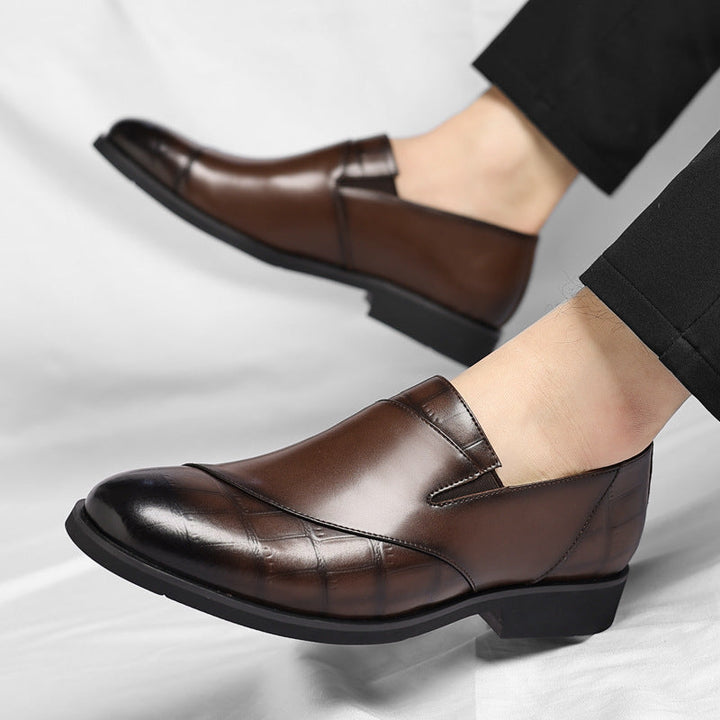 Nina | Sleek Premium Leather Slip-On Dress Loafers For Men