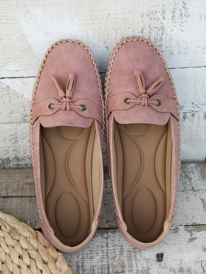 Evelyn | Stylish Bow Detail Slip-On Loafers