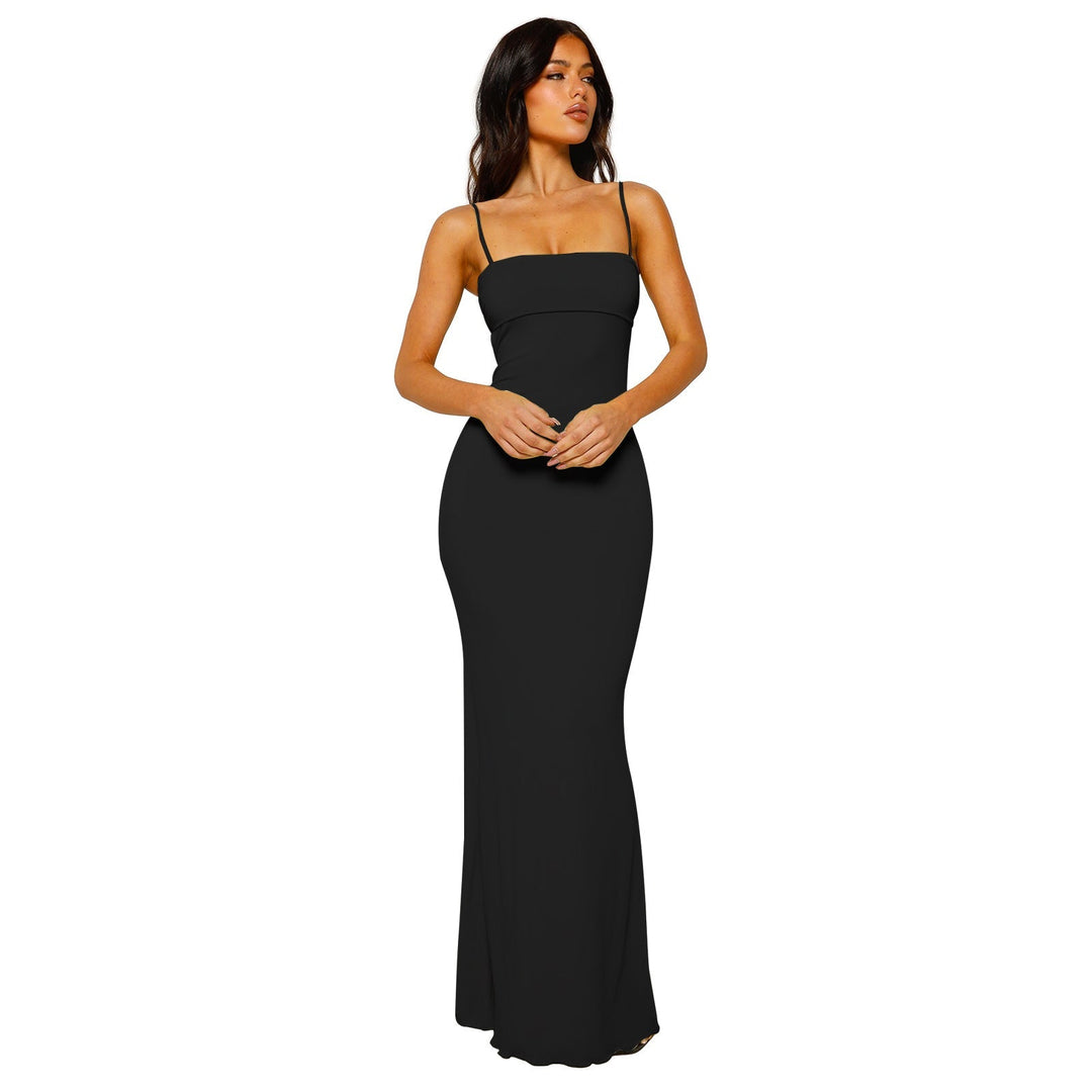 Sybil | Elegant Strapless Backless Maxi Gown
