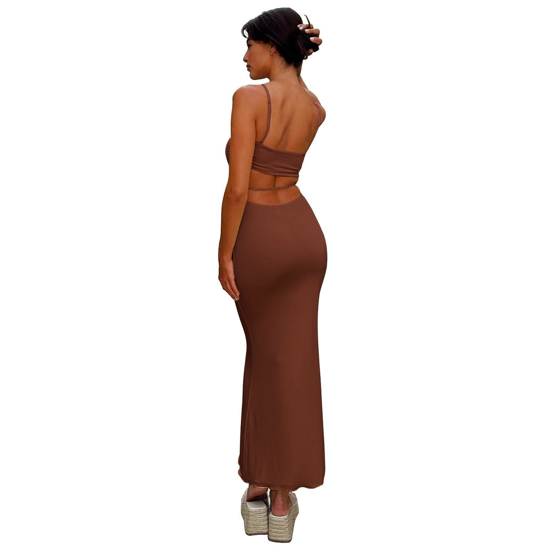 Sybil | Elegant Strapless Backless Maxi Gown