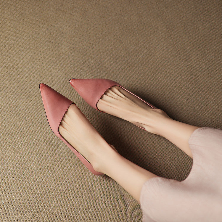 Vienna | Elegant Pointed Toe Kitten Heel Pumps