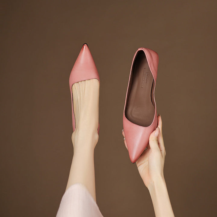 Vienna | Elegant Pointed Toe Kitten Heel Pumps