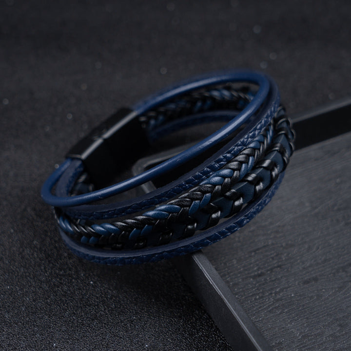 Ragnar | Stylish Multi-Strand Braided Leather Bracelet