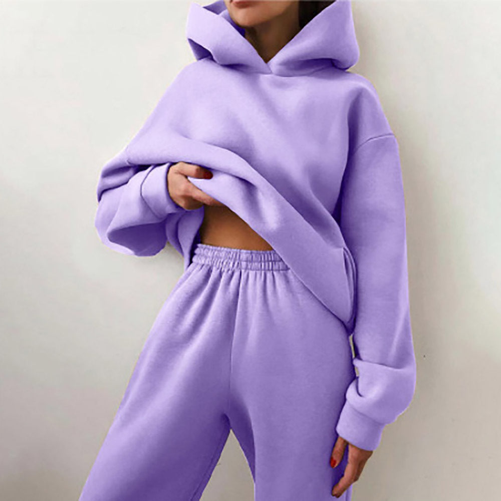 Carmen | Chic Cropped Hoodie Jogger Set Women