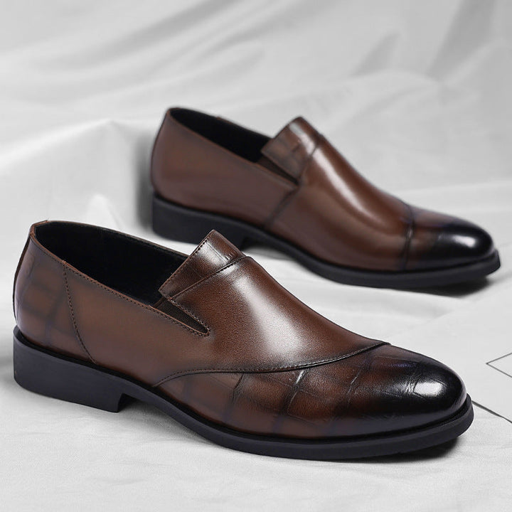 Nina | Sleek Premium Leather Slip-On Dress Loafers For Men