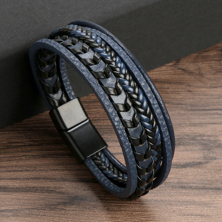 Ragnar | Stylish Multi-Strand Braided Leather Bracelet