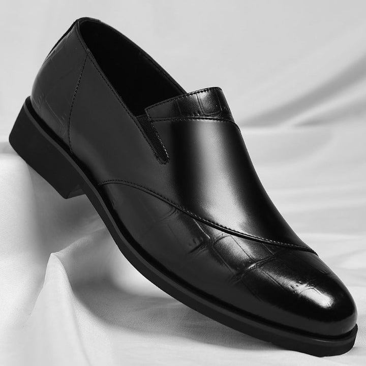 Nina | Sleek Premium Leather Slip-On Dress Loafers For Men