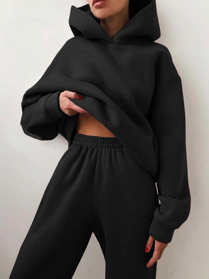 Carmen | Chic Cropped Hoodie Jogger Set Women