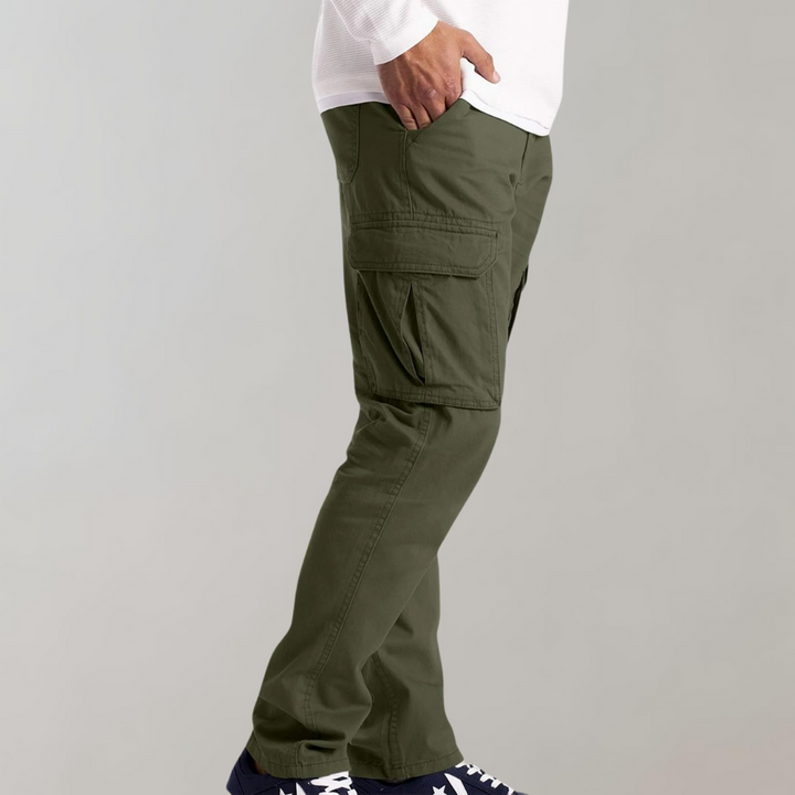 Gatlin | Stylish Men's Olive Green Cargo Pants With Multiple Pockets