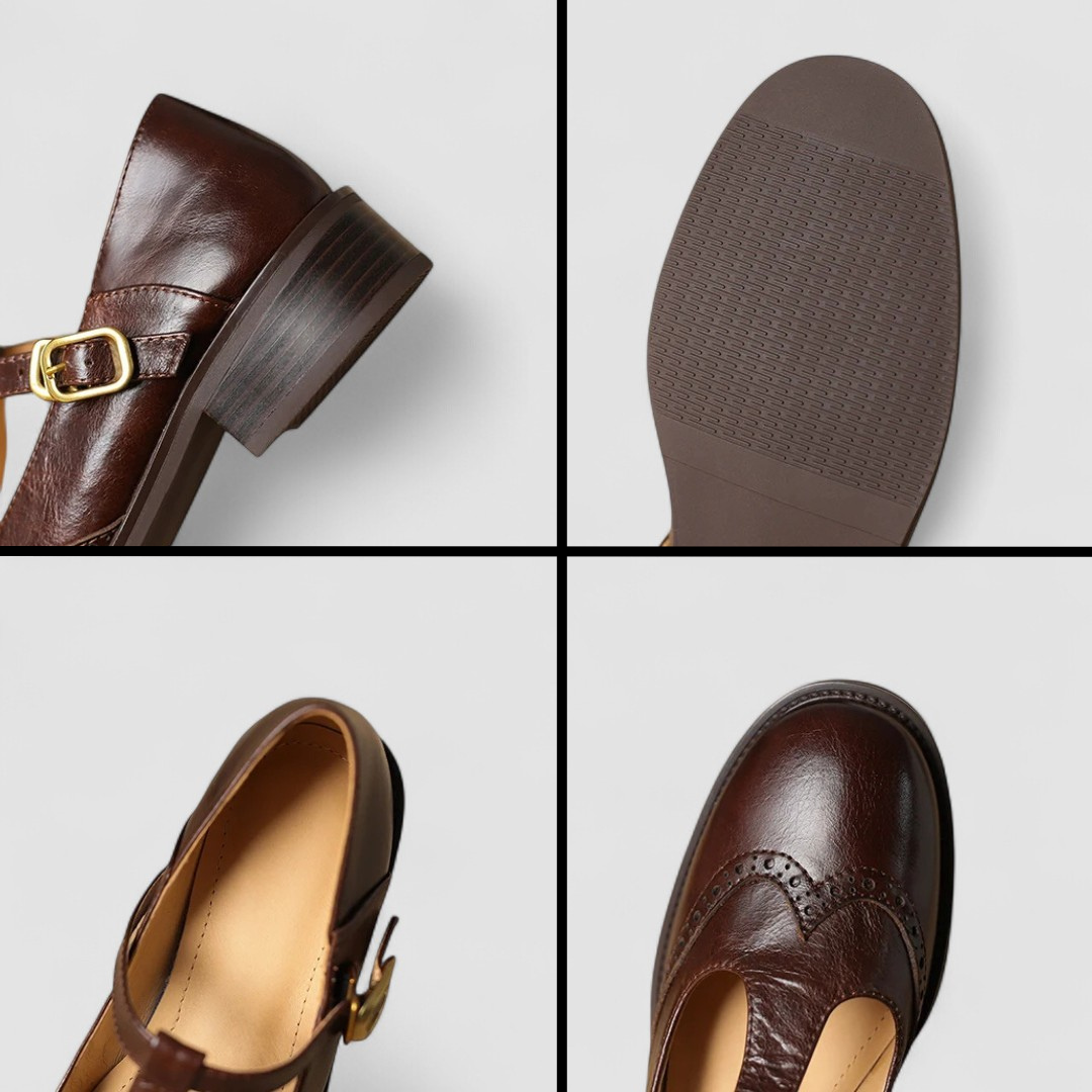 Cordelia | Elegant T-Strap Mary Jane Shoes With Block Heel