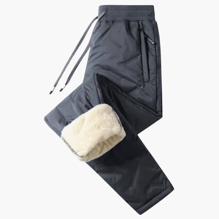 Nora | Stylish Sherpa Lined Thermal Joggers With Side Stripe