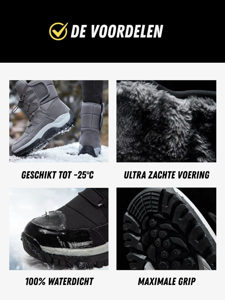 Phoebe | Stylish Men's Waterproof Snow Boots With Lace-Up Design