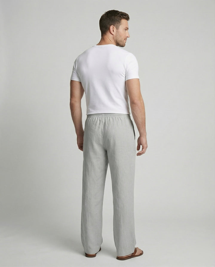 Herren lässige Leinen-Loungehose im Zen-Stil