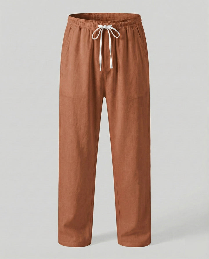 Herren lässige Leinen-Loungehose im Zen-Stil