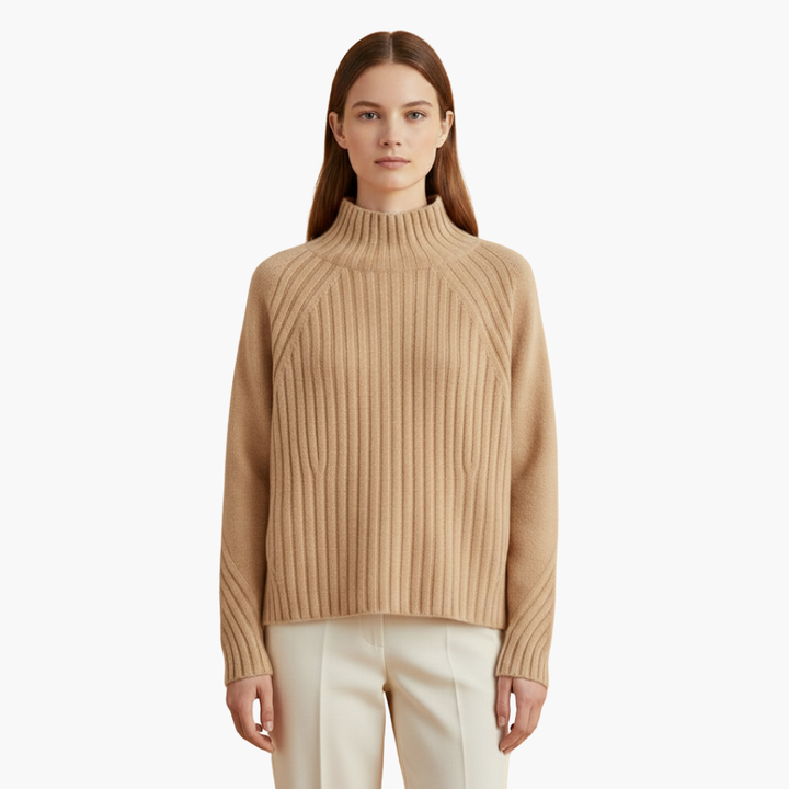 Arabella | Chic Ribbed Turtleneck Merino Sweater