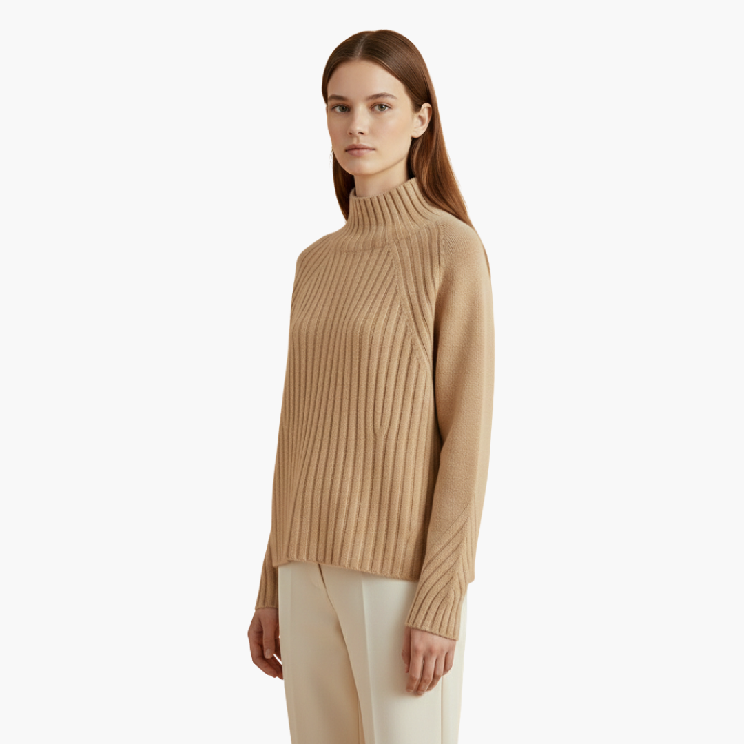 Arabella | Chic Ribbed Turtleneck Merino Sweater
