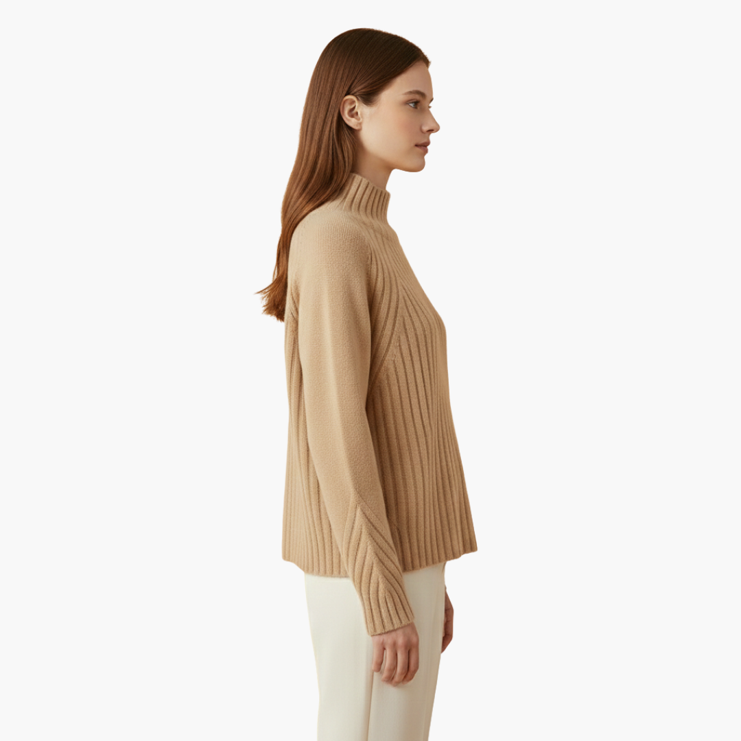 Arabella | Chic Ribbed Turtleneck Merino Sweater