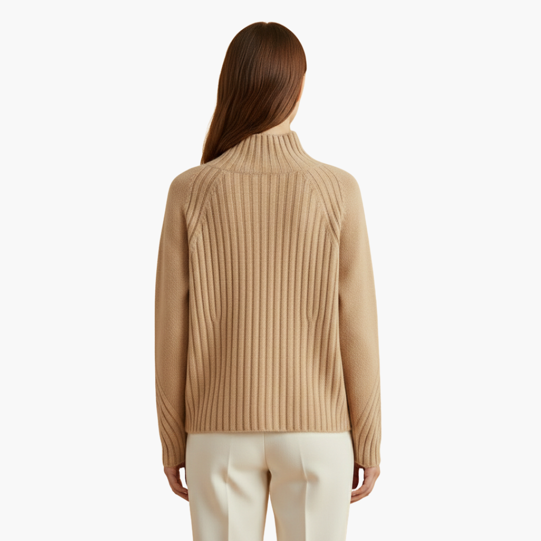 Arabella | Chic Ribbed Turtleneck Merino Sweater