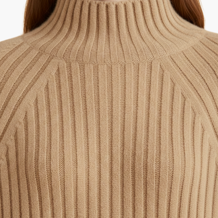 Arabella | Chic Ribbed Turtleneck Merino Sweater