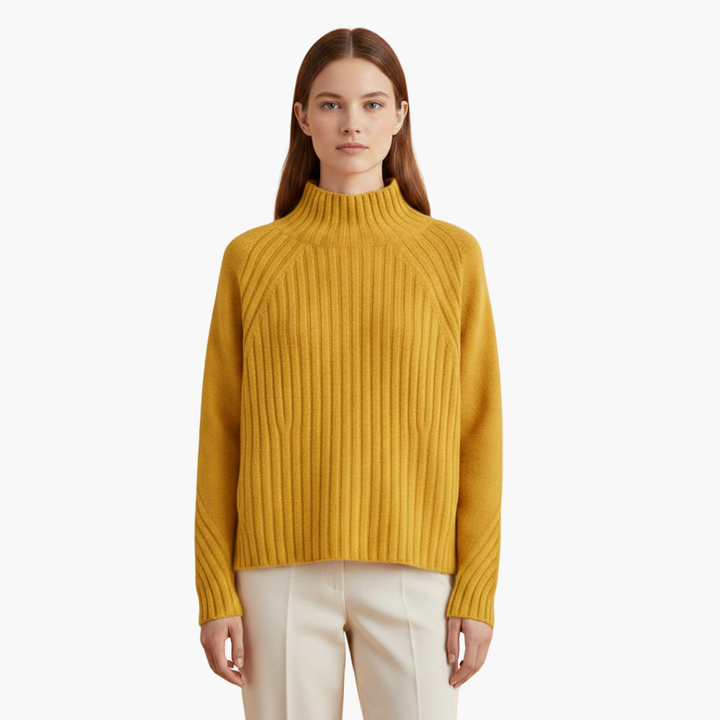Arabella | Chic Ribbed Turtleneck Merino Sweater