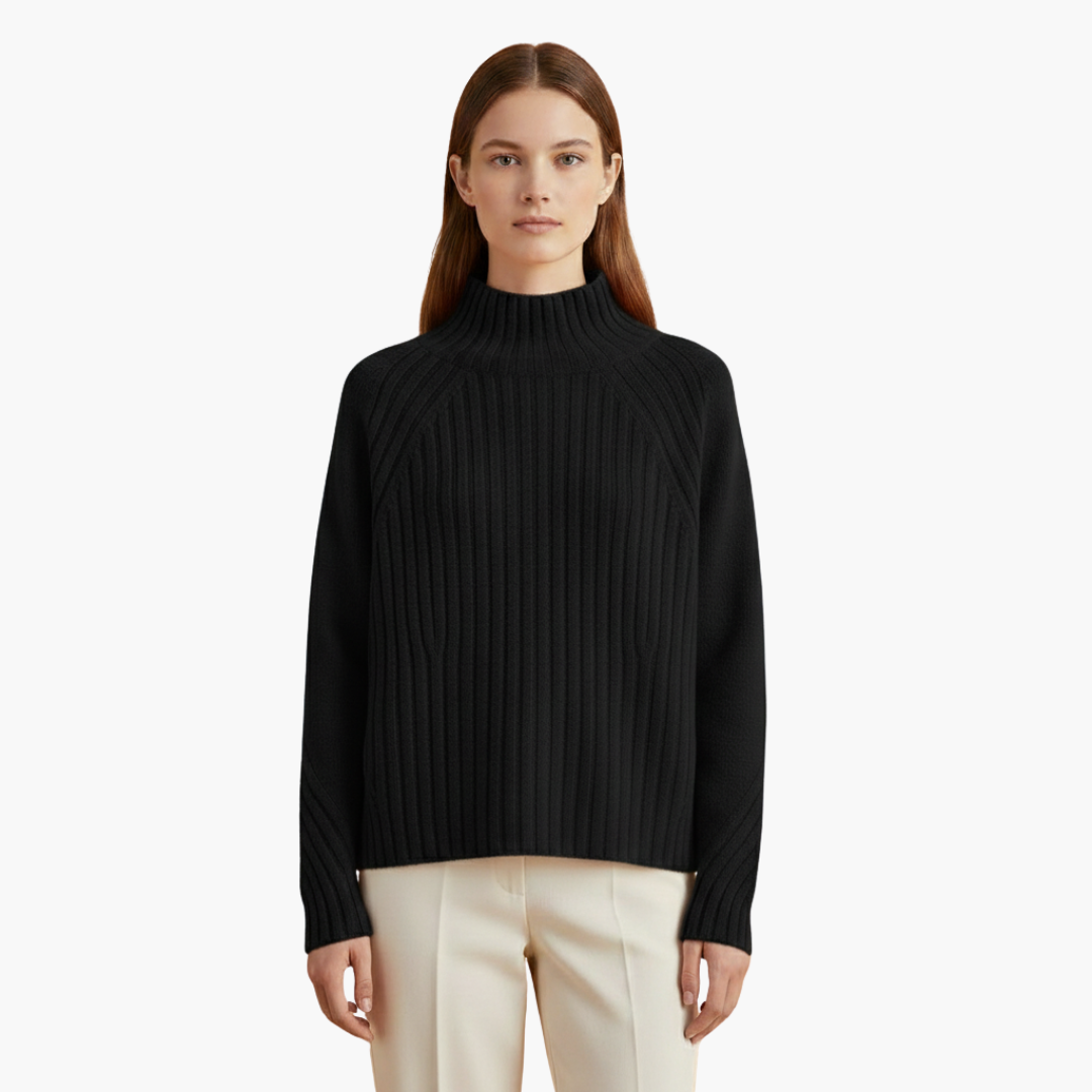 Arabella | Chic Ribbed Turtleneck Merino Sweater