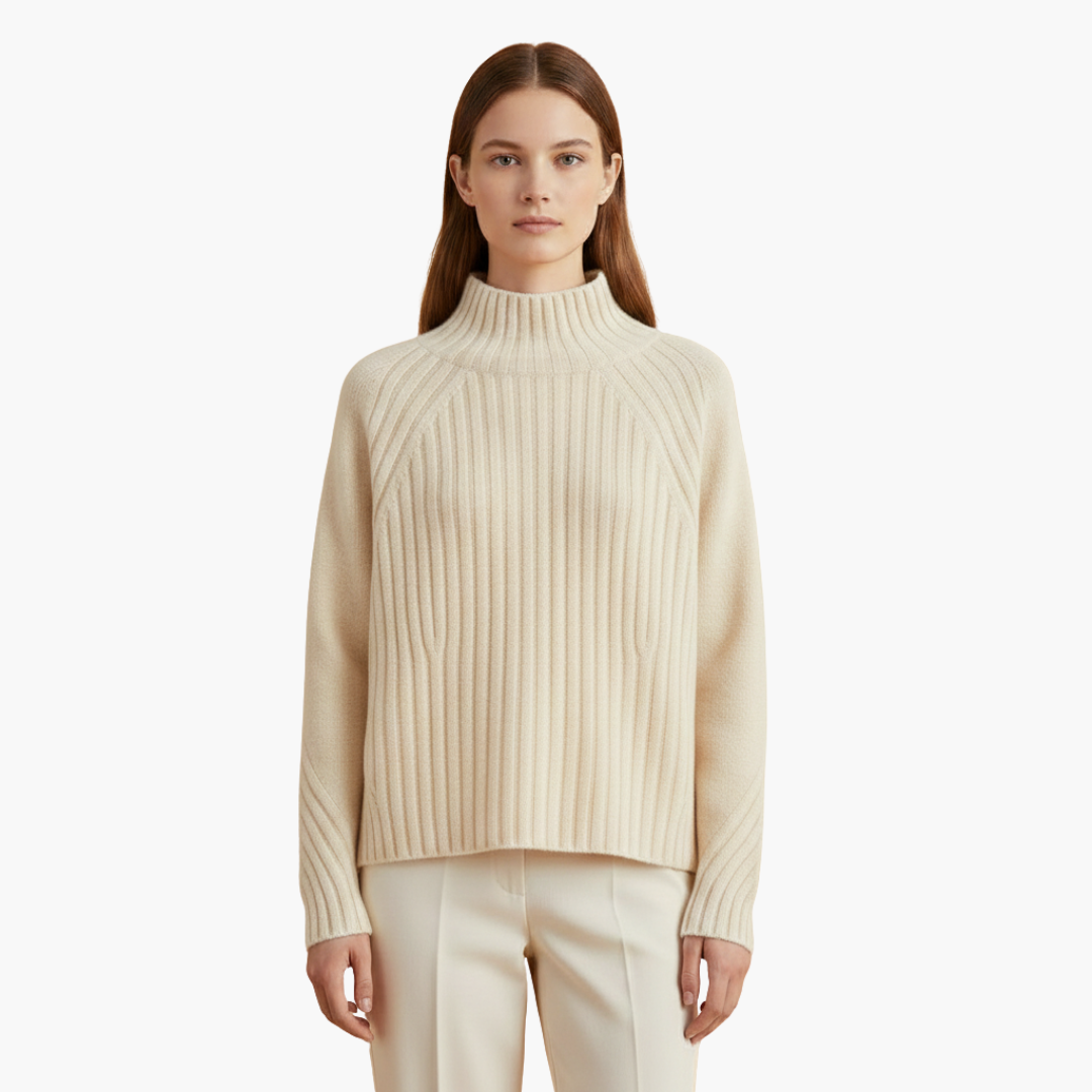 Arabella | Chic Ribbed Turtleneck Merino Sweater