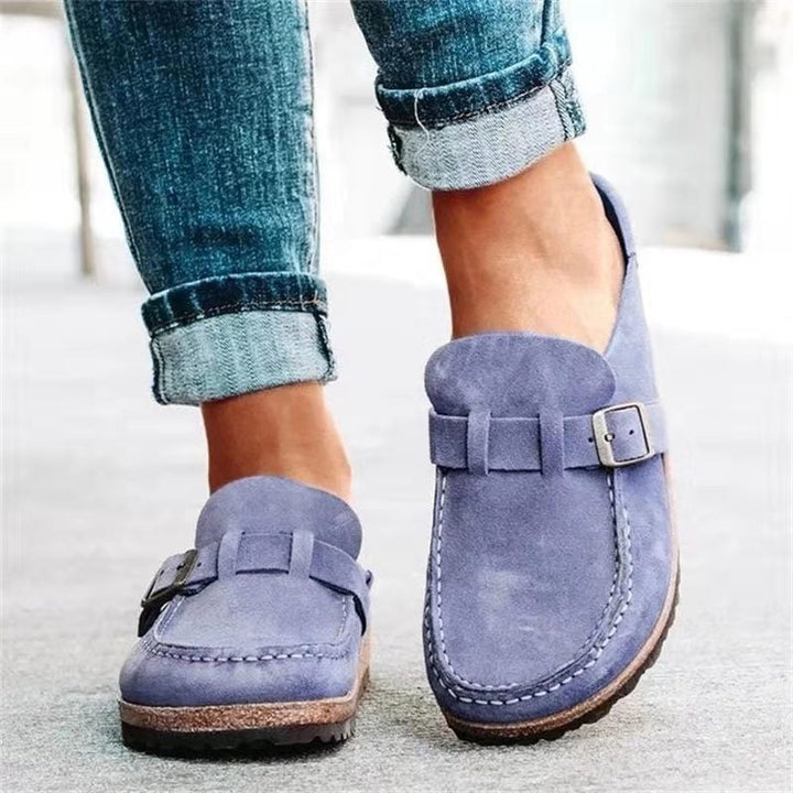 Westcove | Stylish Orthopedic Slip-On Mules With Buckle Detail