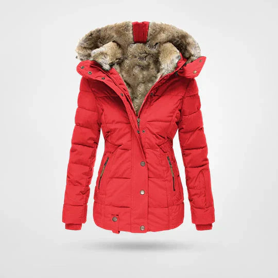 Eloise | Chic Waterproof Fur Hood Quilted Puffer Winter Jacket