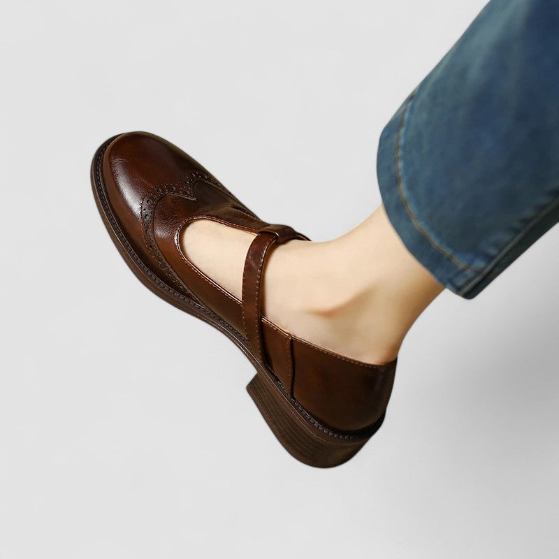 Cordelia | Elegant T-Strap Mary Jane Shoes With Block Heel