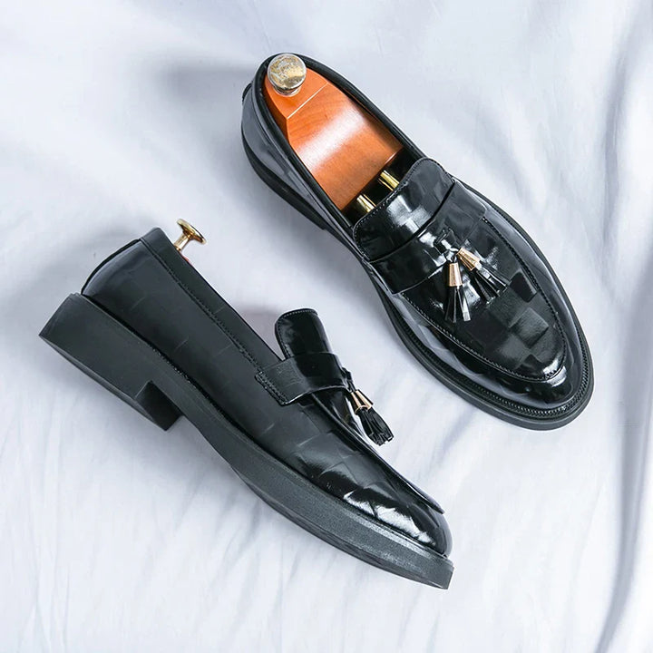 Maxwell | Sleek Brown Tassel Loafers With Classic Finish