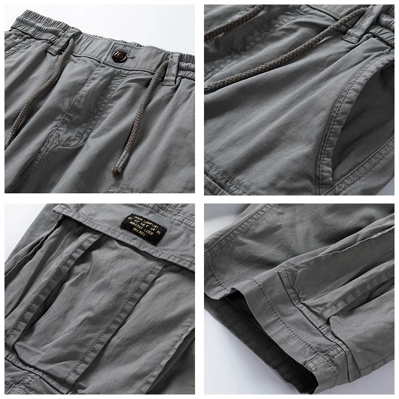 Emma | Stylish Multi-Pocket Cargo Shorts With Belt