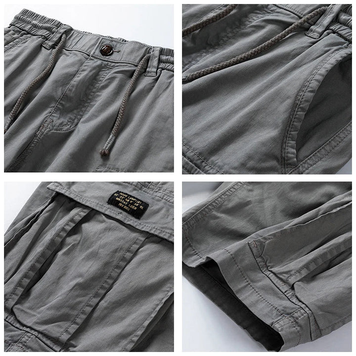Emma | Stylish Multi-Pocket Cargo Shorts With Belt