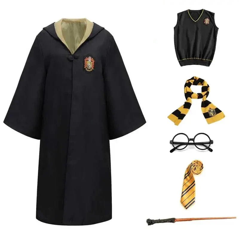 Rosanna | Complete Hogwarts Wizard Costume Set With Robe And Accessories