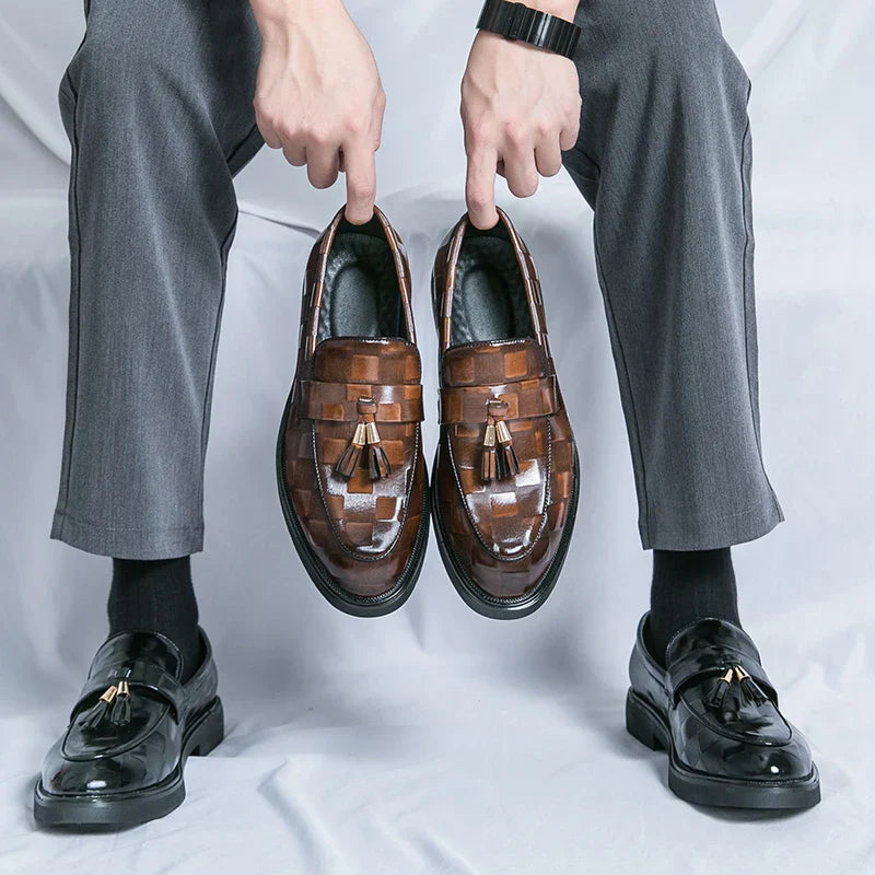 Maxwell | Sleek Brown Tassel Loafers With Classic Finish