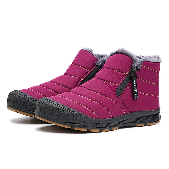 Elara | Stylish Waterproof Fur-Lined Winter Ankle Boots