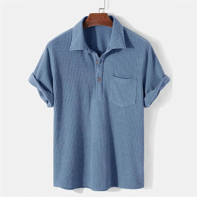 Lila | Effortless Short Sleeve Button Up Casual Shirt Men
