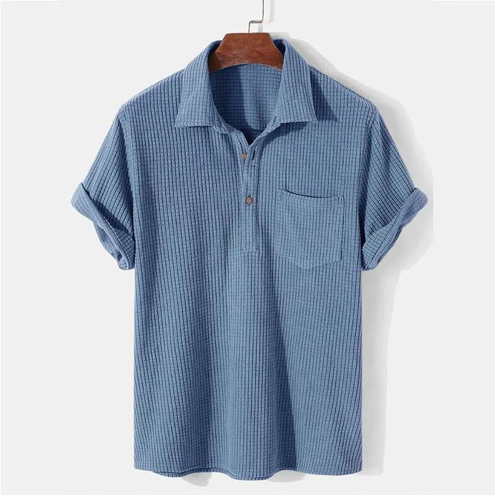 Lila | Effortless Short Sleeve Button Up Casual Shirt Men