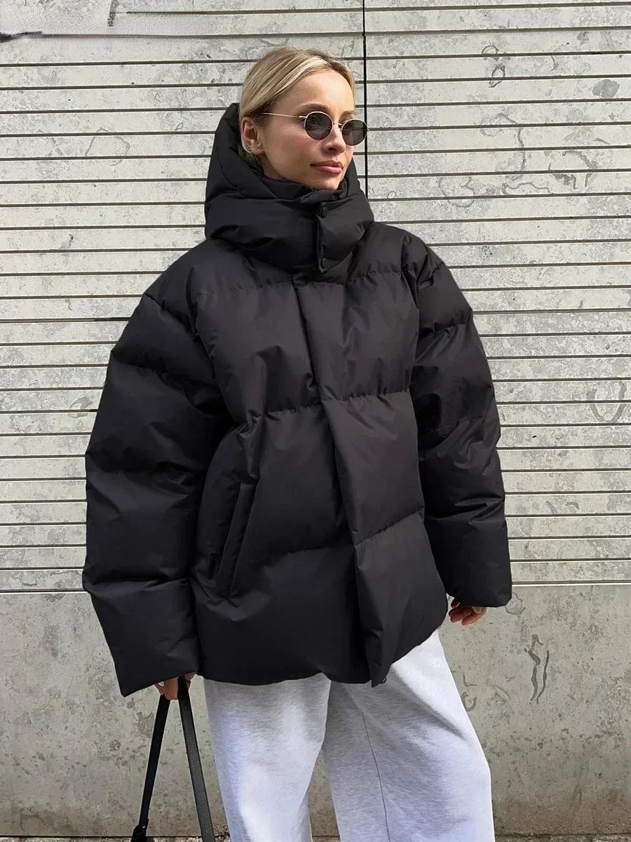 Phoebe | Chic Oversized Puffer Jacket With Quilted Design