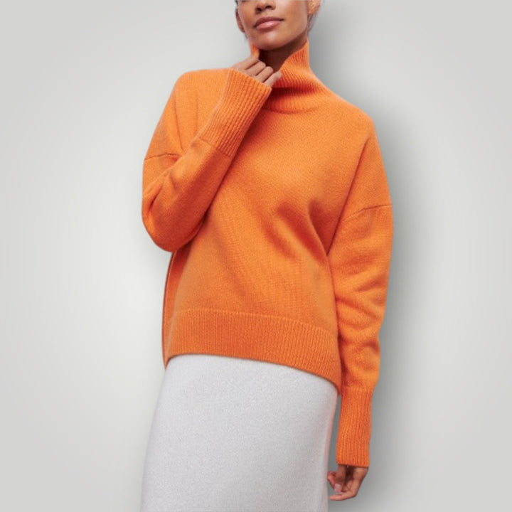 Mia | Elegant Oversized Turtleneck Pullover Sweater