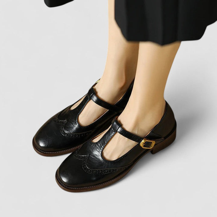 Cordelia | Elegant T-Strap Mary Jane Shoes With Block Heel